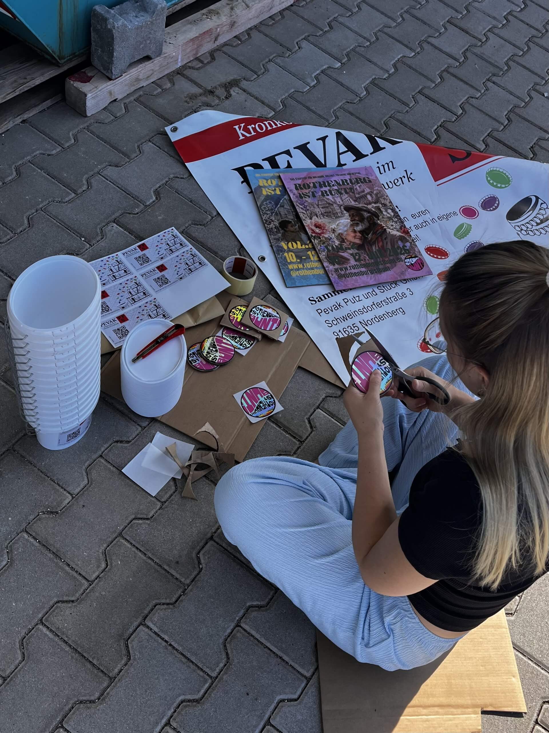 Vorbereitungen Rothenburg ist bunt 2026